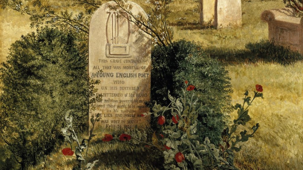 cimitero acattolico mappa letteraria Roma John Keats