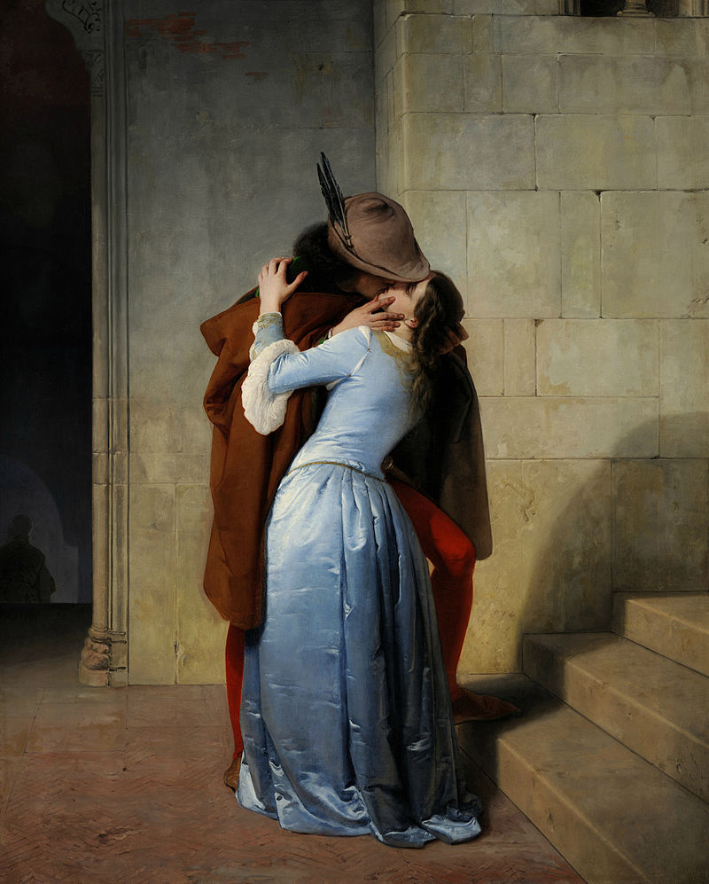 Francesco Hayez, Il bacio (Canova, Hayez, Magritte – OLTRE IL BACIO)