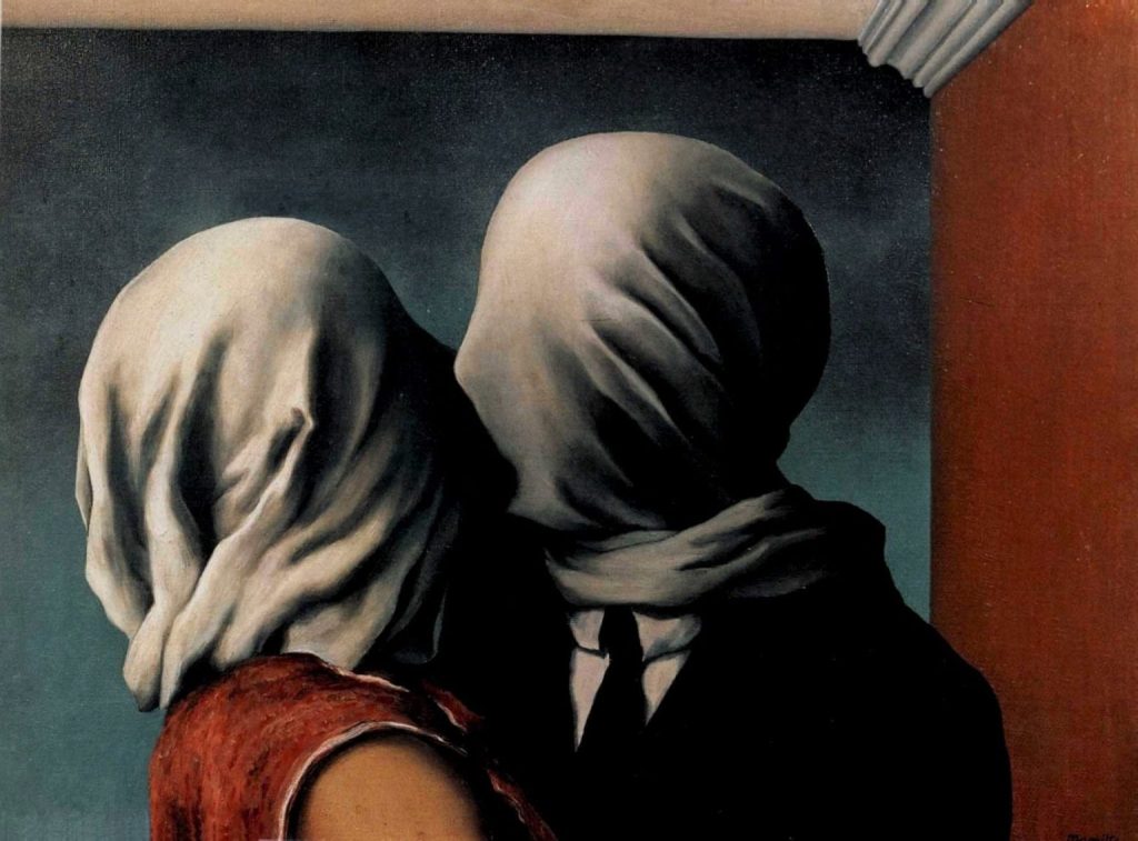 René Magritte, Gli amanti - Les Amants (Canova, Hayez, Magritte – OLTRE IL BACIO)